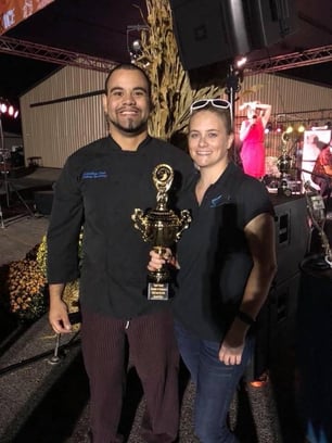Josh Groomes and Sarah Crawford