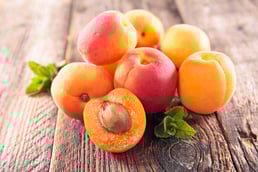 apricots on wood