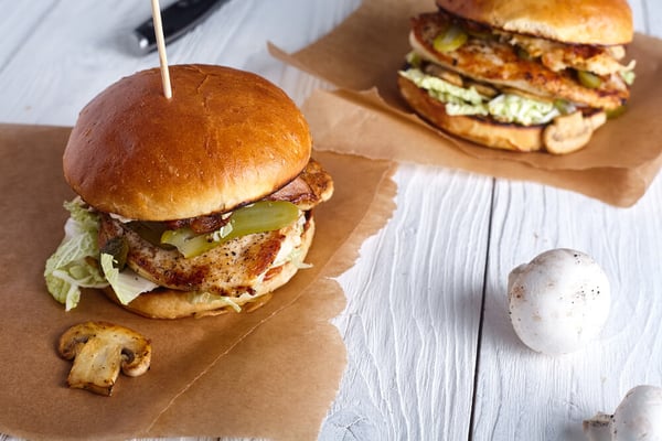 chicken and mushroom sandwich