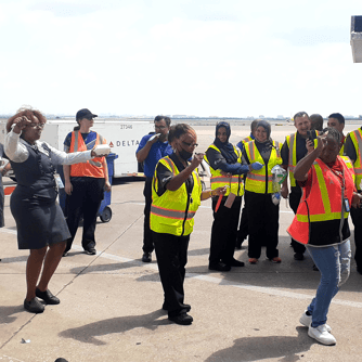 delta-celebrating 6 straight cabin cleaning audits