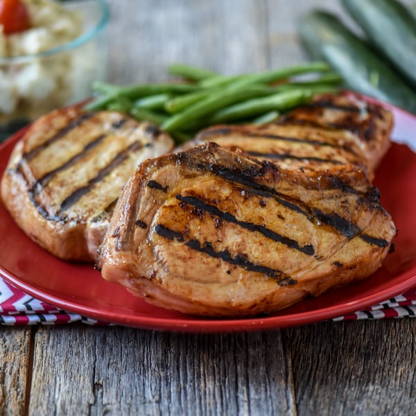 glazed pork chop