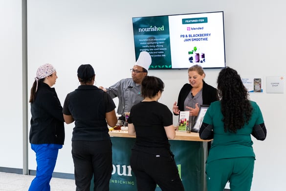 Participants engage with Nourished, an HHS nutrition education program