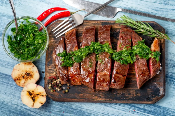 steak with chimichurri